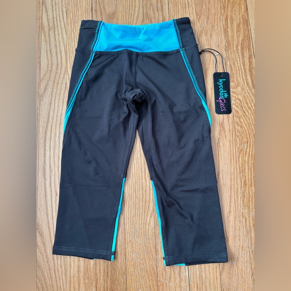 Kyodan Girls Cropped Athletic Leggings - Size Small 7/8